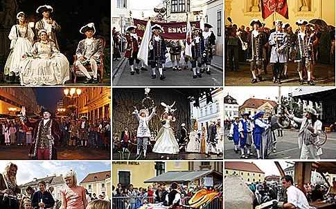 Swarovski-kristályok díszítik a menyasszony ruháját a barokk esküvőn Győrött